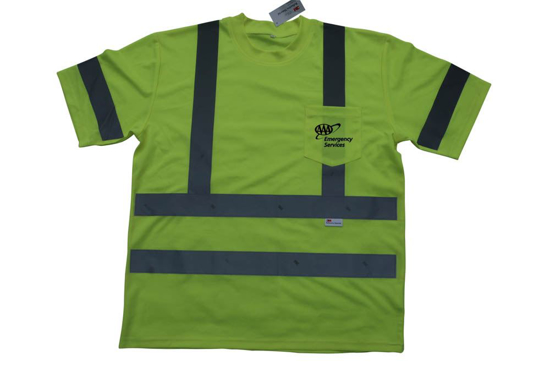 Picture of Reflective Striped Safety T-Shirt - ANSI3
