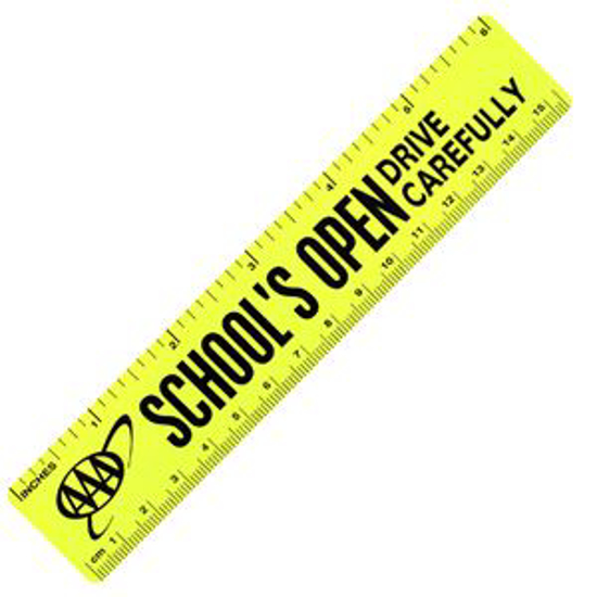Picture of School's Open Plastic Rulers (100 Pack)