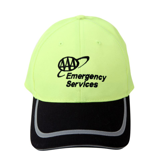 Picture of Safety Black Brim Reflective Cap
