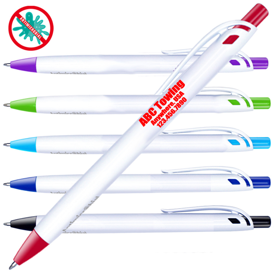 Picture of Antimicrobial Click Pens – Your Logo    SHIPS IMMEDIATELY